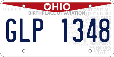 OH license plate GLP1348