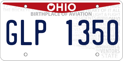 OH license plate GLP1350