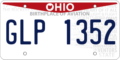 OH license plate GLP1352