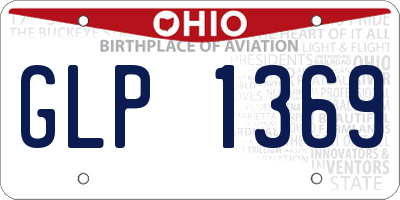 OH license plate GLP1369