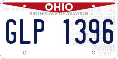 OH license plate GLP1396