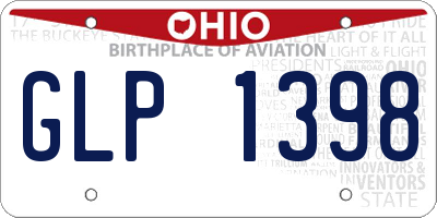 OH license plate GLP1398