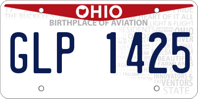 OH license plate GLP1425