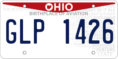 OH license plate GLP1426