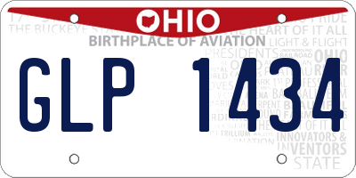 OH license plate GLP1434