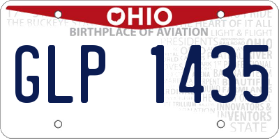OH license plate GLP1435