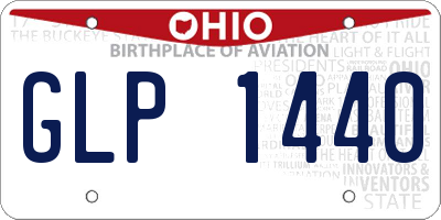 OH license plate GLP1440