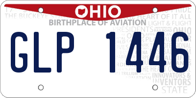 OH license plate GLP1446