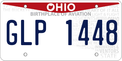 OH license plate GLP1448