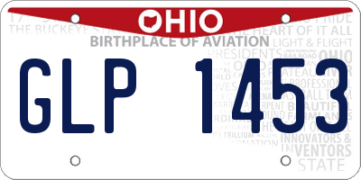 OH license plate GLP1453
