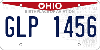 OH license plate GLP1456