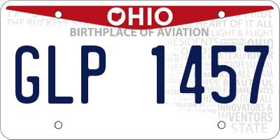 OH license plate GLP1457