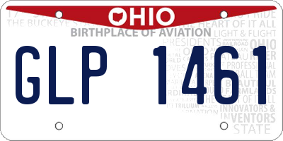 OH license plate GLP1461