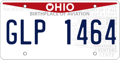 OH license plate GLP1464