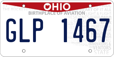 OH license plate GLP1467