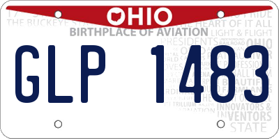 OH license plate GLP1483