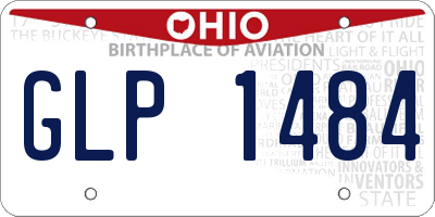 OH license plate GLP1484