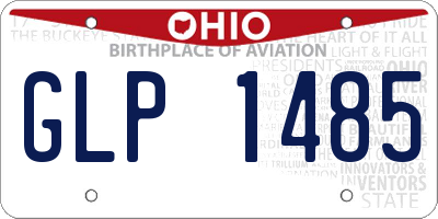 OH license plate GLP1485