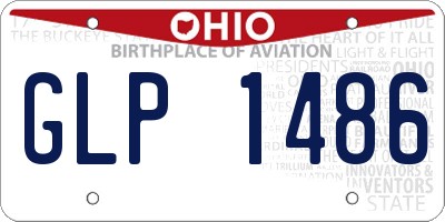 OH license plate GLP1486