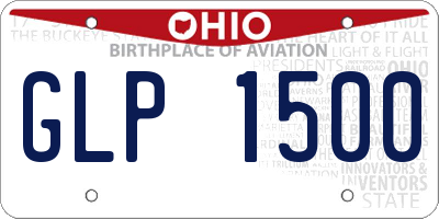 OH license plate GLP1500