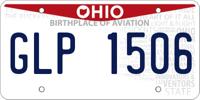 OH license plate GLP1506