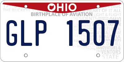 OH license plate GLP1507