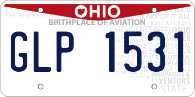 OH license plate GLP1531