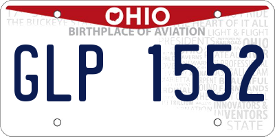 OH license plate GLP1552