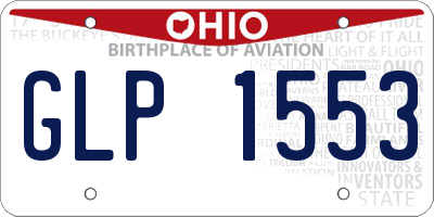OH license plate GLP1553