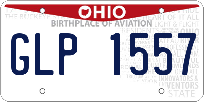 OH license plate GLP1557