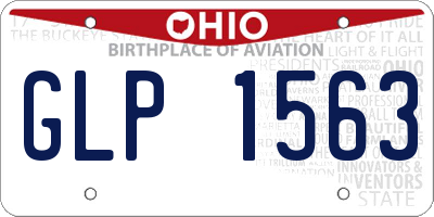 OH license plate GLP1563