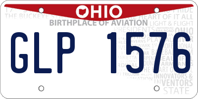 OH license plate GLP1576