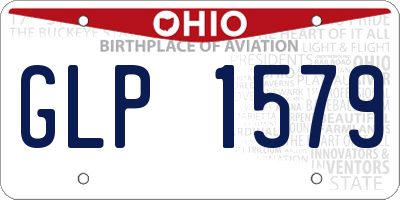 OH license plate GLP1579