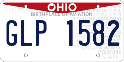 OH license plate GLP1582