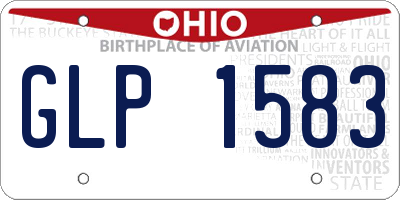 OH license plate GLP1583