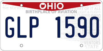 OH license plate GLP1590