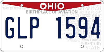 OH license plate GLP1594