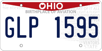 OH license plate GLP1595