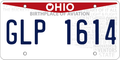 OH license plate GLP1614