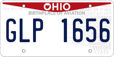 OH license plate GLP1656