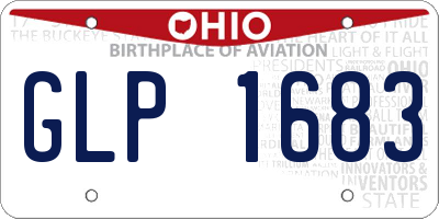 OH license plate GLP1683