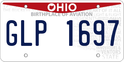 OH license plate GLP1697