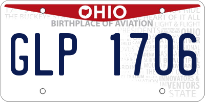 OH license plate GLP1706