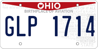 OH license plate GLP1714