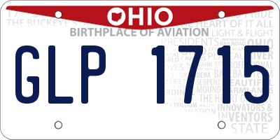 OH license plate GLP1715