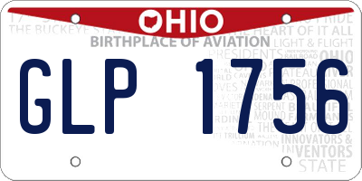 OH license plate GLP1756