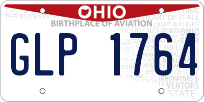 OH license plate GLP1764