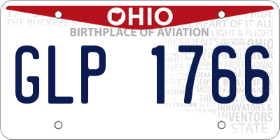 OH license plate GLP1766