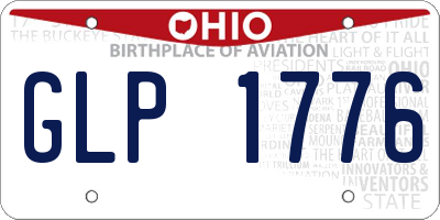 OH license plate GLP1776