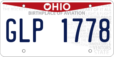 OH license plate GLP1778